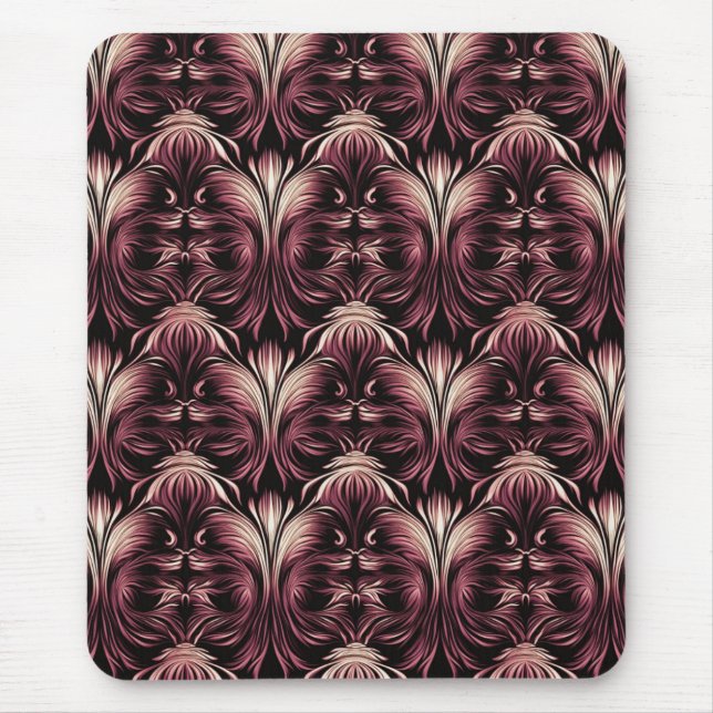 Gothic Floral Elegance Mouse Mat (Front)