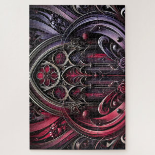Gothic Floral Jigsaw Puzzle
