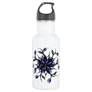 Gothic Floral Mandala Monsters And Teeth 532 Ml Water Bottle