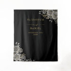 Gothic Floral Roses Wedding Photo Booth Backdrop