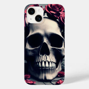 Gothic Floral Skull and Roses Case-Mate iPhone 14 Case