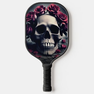 Gothic Floral Skull and Roses