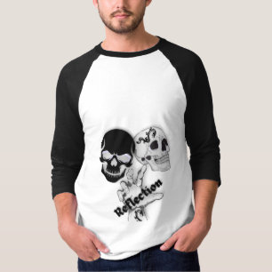 Gothic Floral Skull T-Shirt
