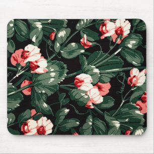 Gothic Flower Pattern Transparent Aesthetic Flower Mouse Mat