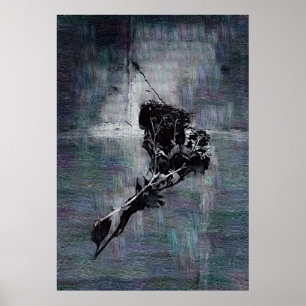 Gothic Flowers Poster