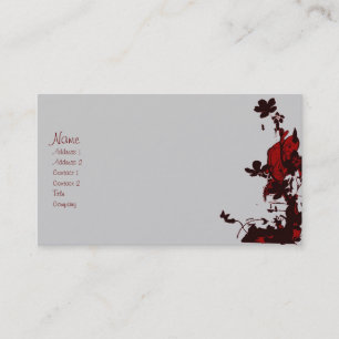 gothic flowers profile cards