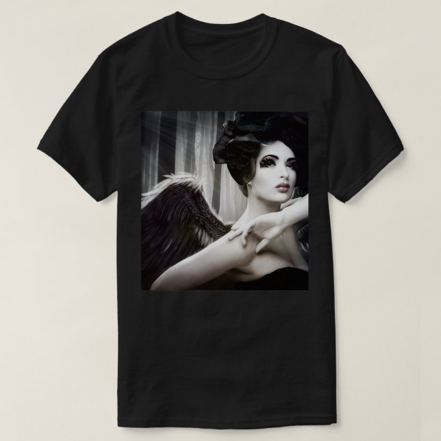 Gothic Fonebook Angel T-Shirt (Design Front)