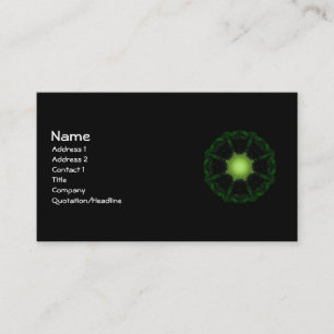Gothic Fractals Glow In The Dark Business Card