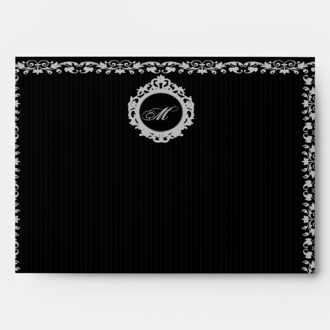 Gothic Frame Monogram Envelope (Front)
