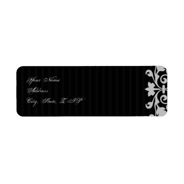 Gothic Frame Monogram Return Address (Front)