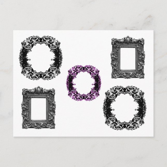 Gothic frames postcard (Front)