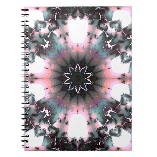 Gothic Frozen Winter Spider Web Notebook (Front)