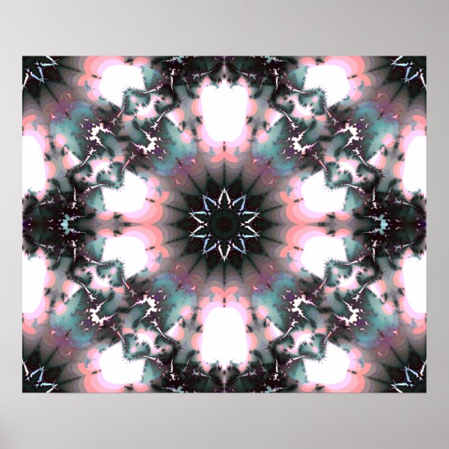 Gothic Frozen Winter Spider Web Poster (Front)