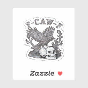 Gothic Funny F-Caw-F Humor Crow Essential Retro St