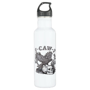 Gothic Funny F-Caw-F Humour Crow Essential Retro S 710 Ml Water Bottle