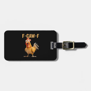 Gothic Funny Humor Crow F Caw F Style Luggage Tag