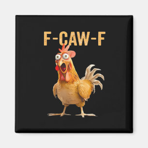 Gothic Funny Humor Crow F Caw F Style Magnet