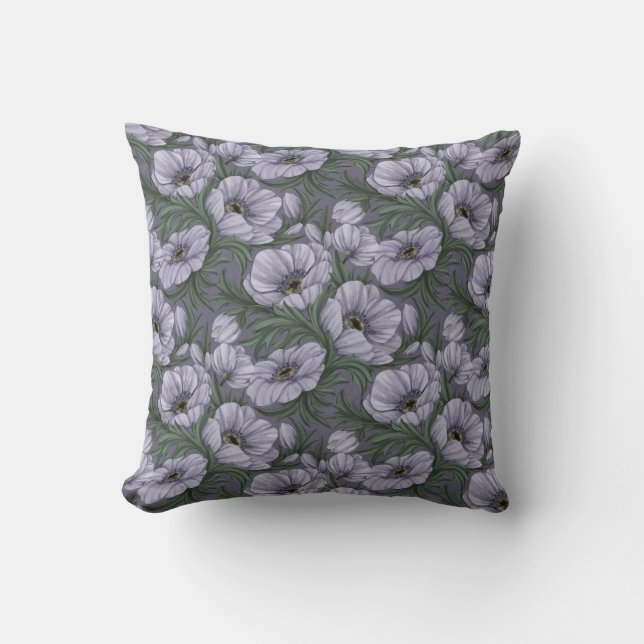 Gothic Gardenia Decorative Pillow (Front)
