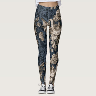 Gothic Gargoyle Horned Demon Baroque Devil Leggings