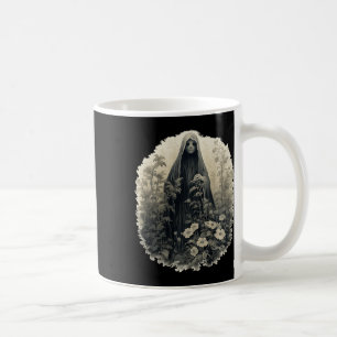 Gothic Ghost In The Forest Vintage Floral Ghost Ha Coffee Mug