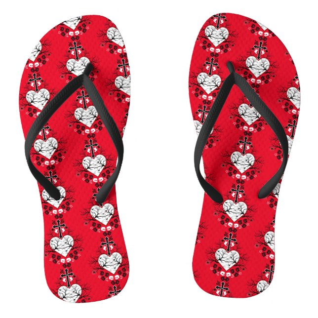 Gothic Gift Accessories Flip Flops (Footbed)