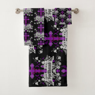 Gothic Gifts For Him And Her Bath Towel Set
