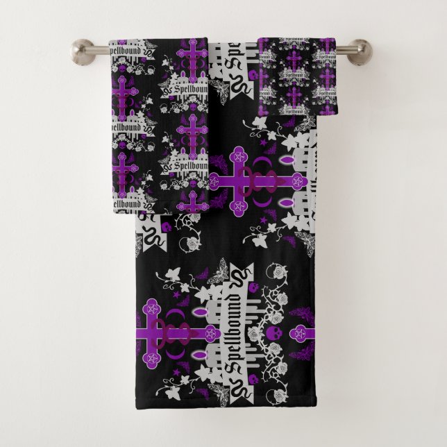 Gothic Gifts For Him And Her Bath Towel Set (Insitu)