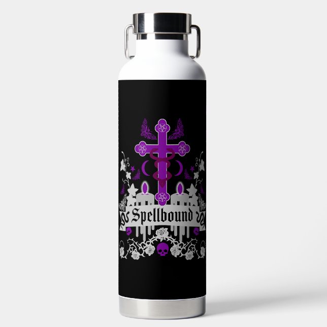 Gothic Gifts For Him And Her Water Bottle (Front)