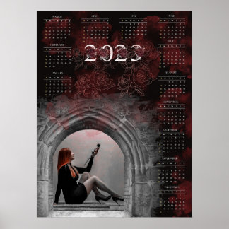 Gothic girl- 2023 calendar  poster
