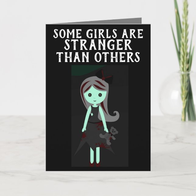 GOTHIC GIRL BIRTHDAY CARDS (Front)