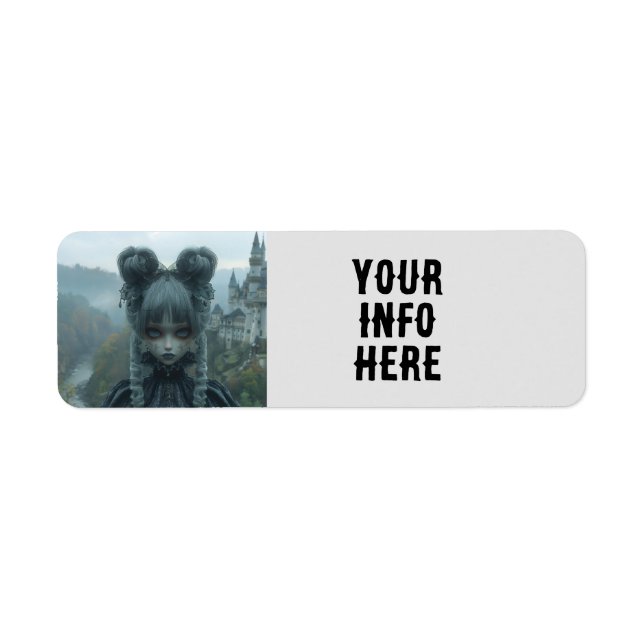 GOTHIC GIRL Return Address Labels (Front)