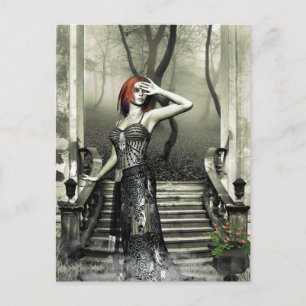 Gothic Girls Dawn Approaches postcard