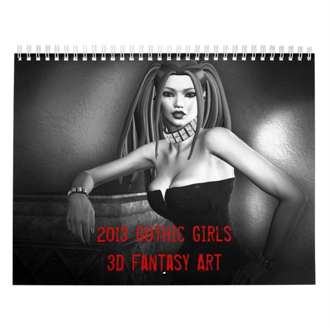 Gothic Girls Fantasy 2013 Calendar (Cover)