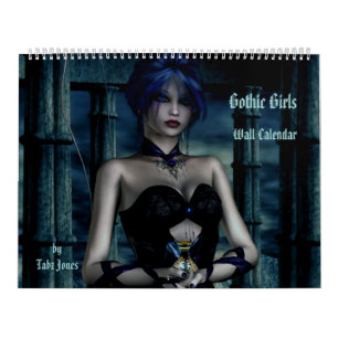 Gothic Girls Fantasy 3D Wall Calendar