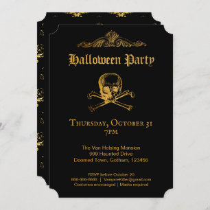 Gothic Glam   Invitation   w Details