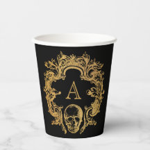 Gothic Glam | Paper Cups | Black