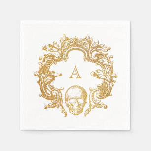 Gothic Glam   Paper Napkins   White