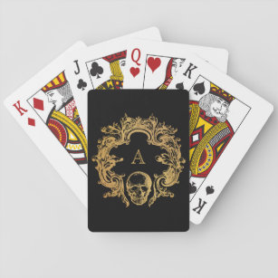 Gothic Glam   Playing Cards   Monogram