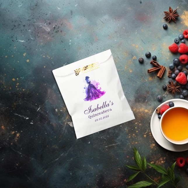 Gothic Glam Quince  Favour Bags (Our Gothic Glam Quinceañera Favor bag offers the perfect blend of elegance and modern flair.)