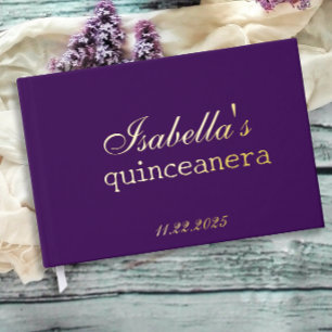 Gothic Glam Quince  purple Guest Book