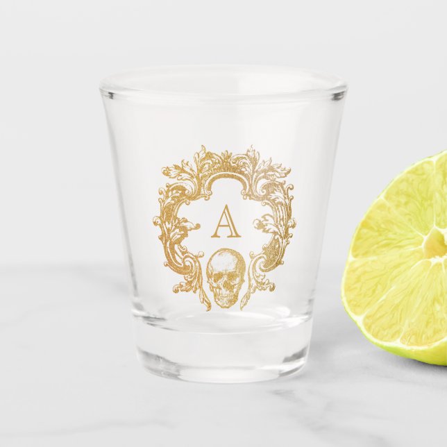 Gothic Glam | Shot Glass | Gold (Front)