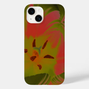 Gothic Gloomy Red Tulip Case-Mate iPhone 14 Case