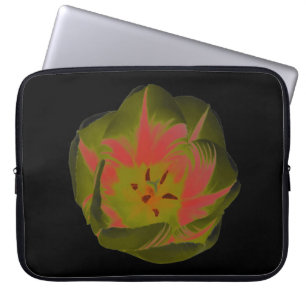 Gothic Gloomy Red Tulip Laptop Bag