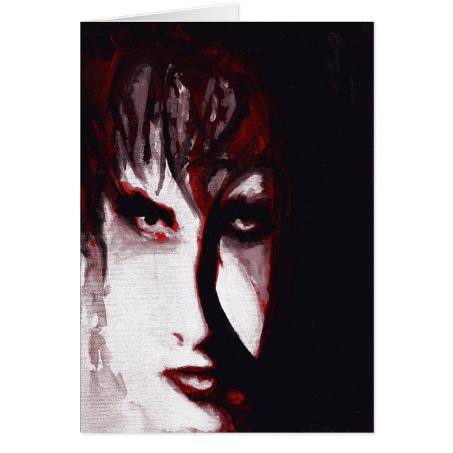 Gothic God Post Punk Goth Music Man Portrait Art (Front)