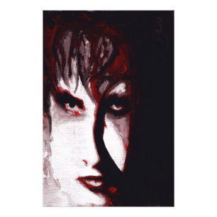 Gothic God Post Punk Goth Music Man Portrait Art Photo Print
