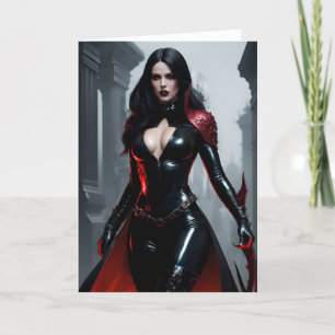 Gothic Goddess/Queen Greeting Card