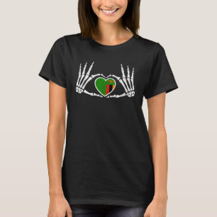 Gothic Goth Skeleton Zambia Zambian Halloween Cost T-Shirt