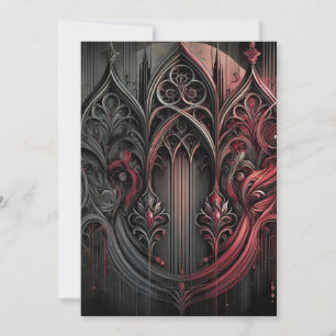 Gothic Grace Flat Thank You Card