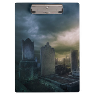 Gothic Graveyard Clip Board
