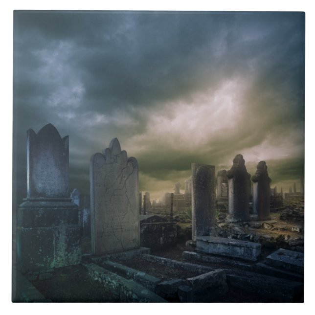 Gothic Graveyard Display Tile (Front)